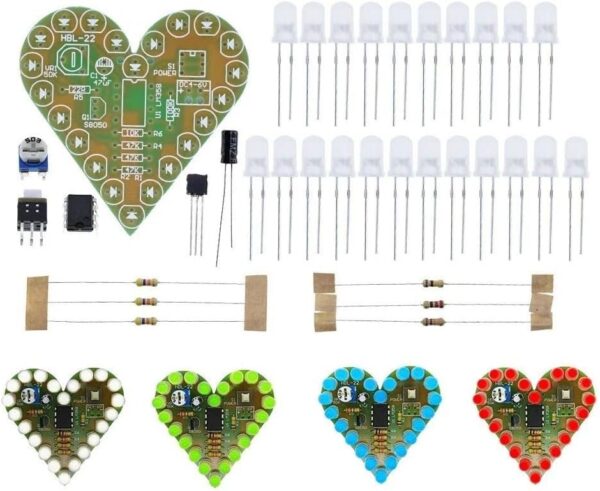 Heart Shape LED DIY Kit