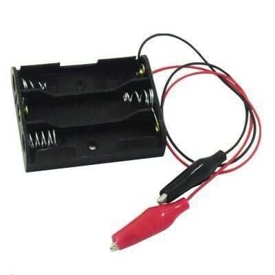 AA Battery Holder with Alligator Clips