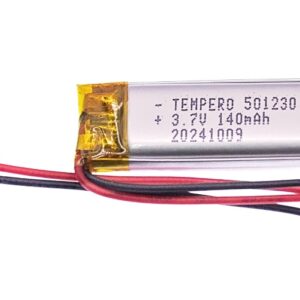 501230 (3.7V 140mAh) Lithium ion polymer Battery (LiPo)