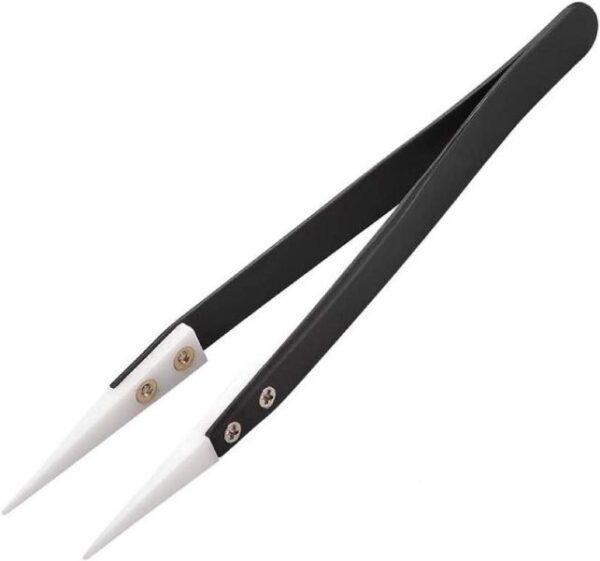 High Temperature Resistant Ceramic Silver Tweezers