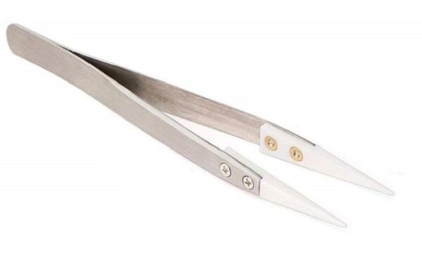 High Temperature Resistant Ceramic Silver Tweezers