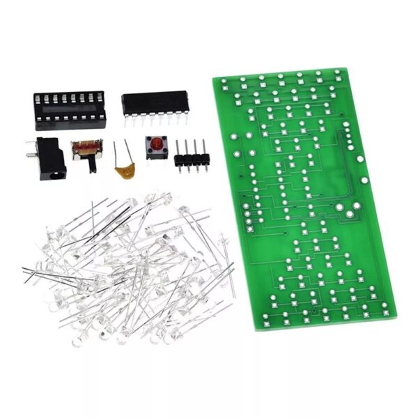 Hourglass Shaped LED Flashing Light DIY Kit