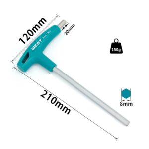 8mm Allen Key Hexagonal Wrench T-type with Grip