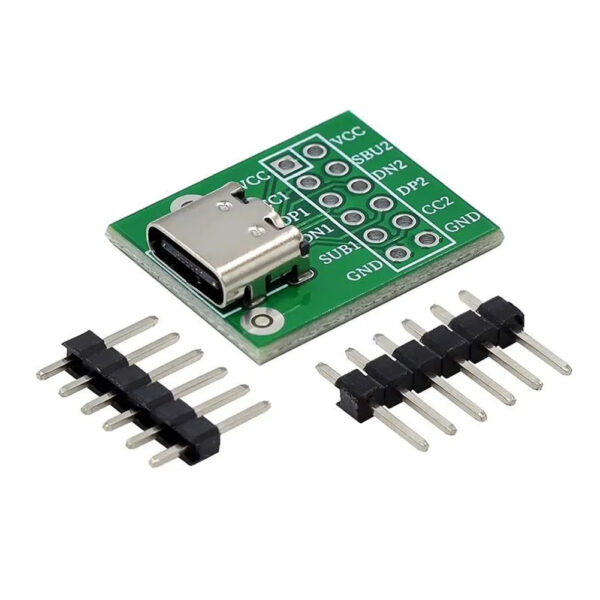 USB-Type-C to DIP 12 Pin Adapter Breakout-Board