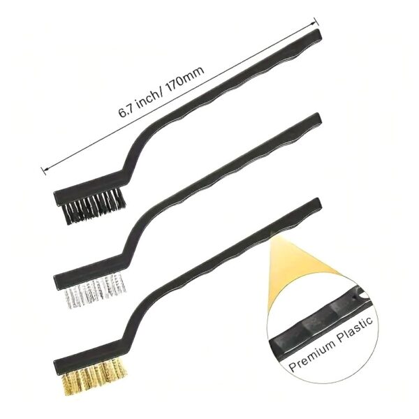 3 Piece Hand Wire Brush Set