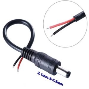 300mm 5.5 x 2.1mm DC Female Jack Plug with Pigtails