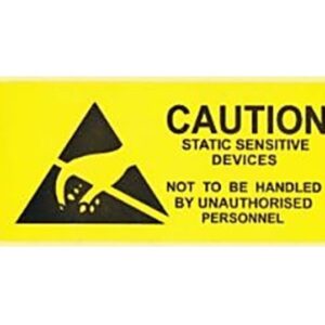 5.4 x 2.5cm Anti-static Warning Stickers