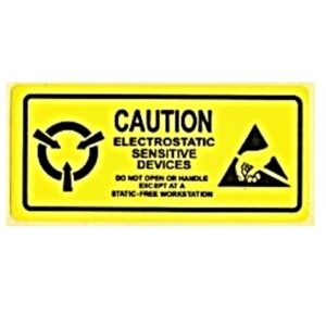 5.5 x 2.5cm Anti-static Warning Stickers