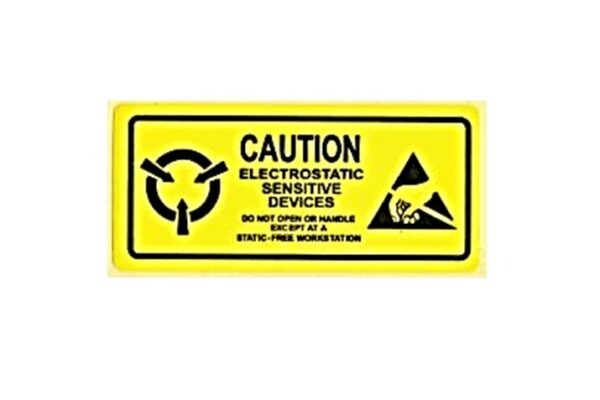 5.5 x 2.5cm Anti-static Warning Stickers
