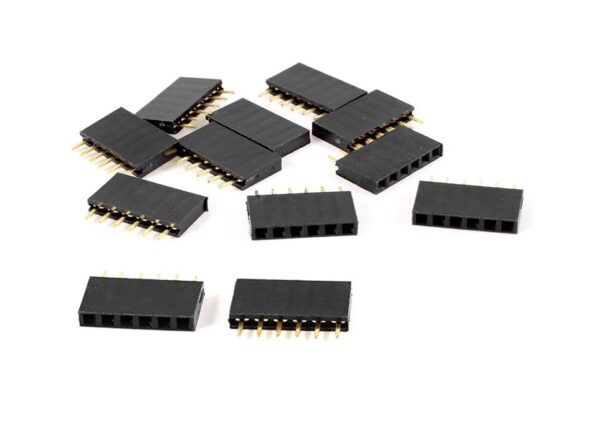 6-Pin 2.54mm Pitch Single Row Female Header