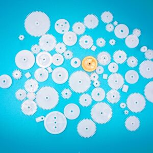 58pcs Plastic Gears and Pulleys Packs