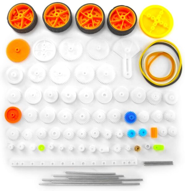 78pcs Plastic Gears, Pulleys and Wheels Packs