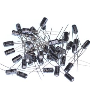 0.47uF 50V 105C 2.5mm Aluminum Electrolytic Capacitor