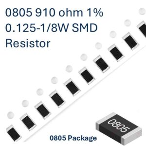 910R ohm 1% 0805 Resistor SMD 100Pcs