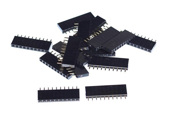 10-Pin 2.54mm Pitch Single Row Female Header