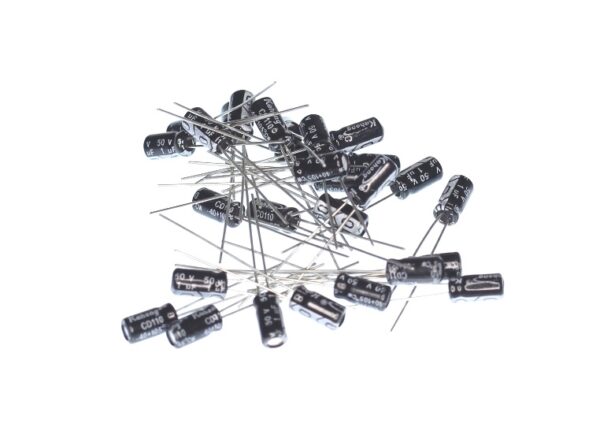 1uF 50V 4x7mm Radial Electrolytic Capacitors