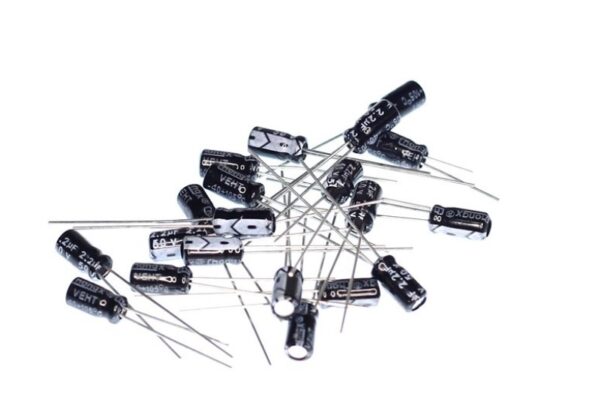 2.2uF 50V 20% 4x8mm Radial Electrolytic Capacitors