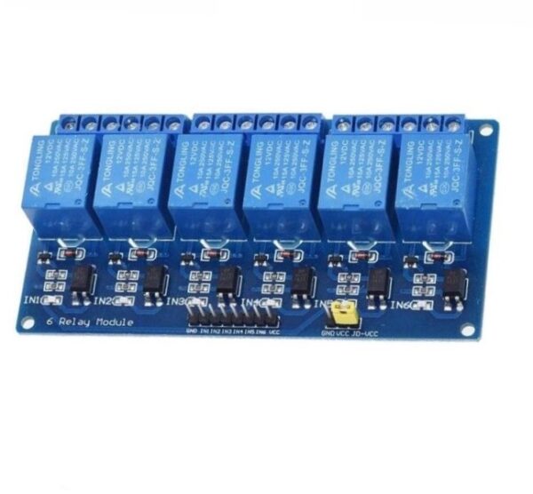 5V Optocoupler Isolated Relay Modules 6 way