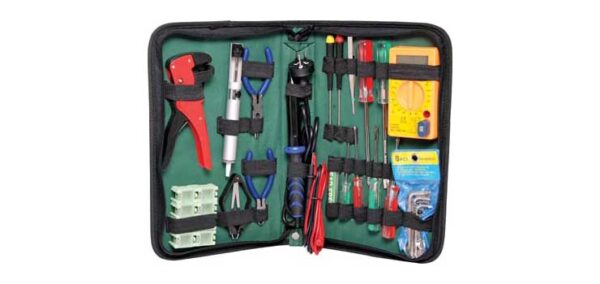 20 Piece Electronic Tool Kit With Soldering Iron