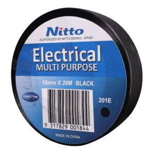 Nitto 201E PVC Insulation Tape Black 20m X 18mm