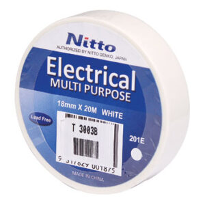 Nitto 201e PVC Insulation Tape White 20m X 18mm