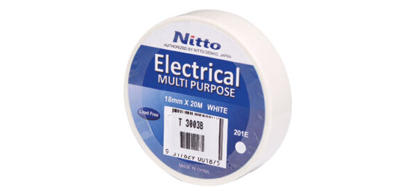 Nitto 201e PVC Insulation Tape White 20m X 18mm