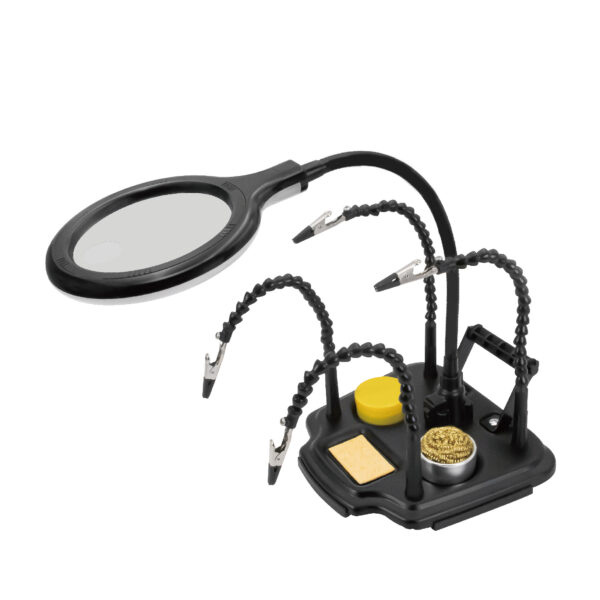 Soldering Helping Hand with LED Magnifier