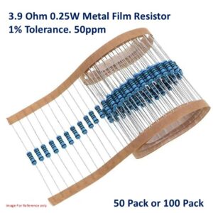 3.9 Ohm 0.25W Metal Film Resistor