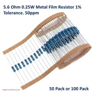 5.6 Ohm 0.25W 1% Metal Film Resistor