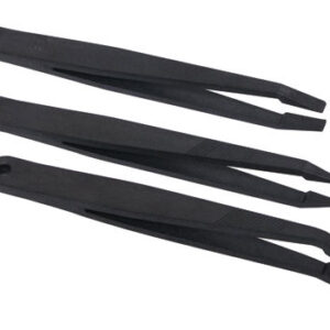 Jakemy Anti Static 3 Piece Tweezer Set