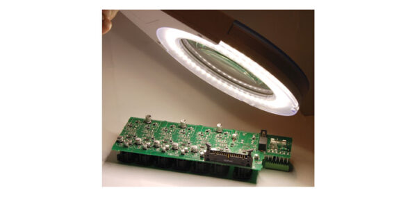 The Inspect-A-Gadget LED Desk Mount Magnifying Lamp 130mm 5 Diopter