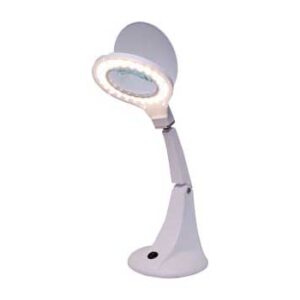LED Desk Mount Magnifying Lamp 95mm 5 Diopter