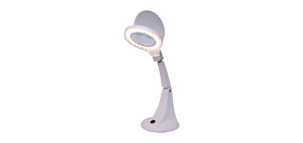 LED Desk Mount Magnifying Lamp 95mm 5 Diopter