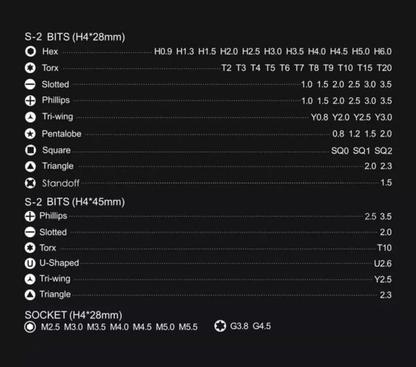 Professional 73 Piece Servicing Screwdriver Set