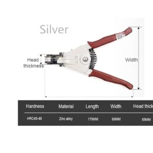 YTH Automatic Wire Stripping Pliers Silver