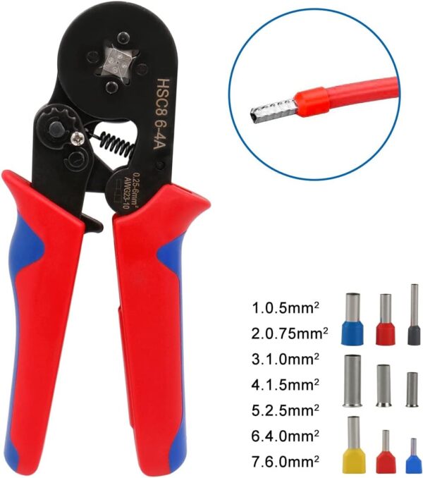 YTH HSC8 6-4A Ratchet Ferrule Wire Crimper