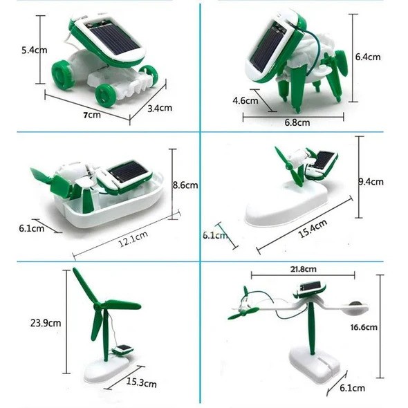 6 In 1 Solar Educational Robot Kit