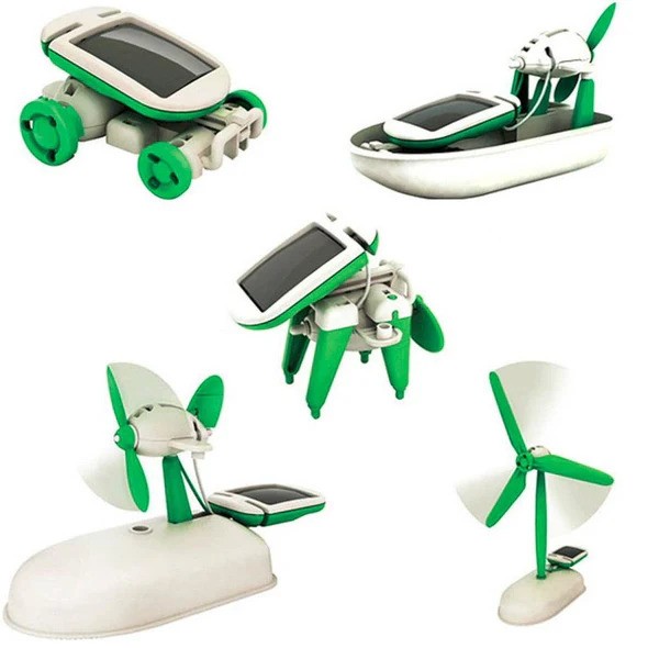 6 In 1 Solar Educational Robot Kit