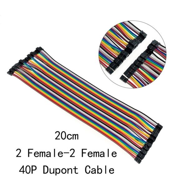 20cm 2mm to 2mm 40way Dupont Jumper Wires Cables