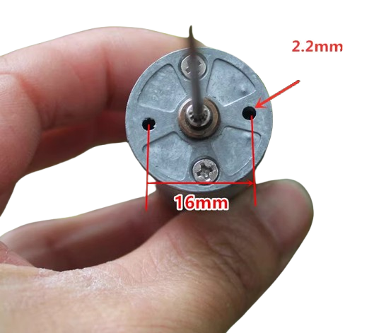 370 DC reduction motor 3-6V (87-174 rpm) 13.4cm Shaft