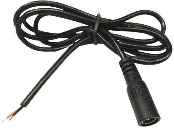 5.5x2.1mm DC Female Jack to Pigtail Cable