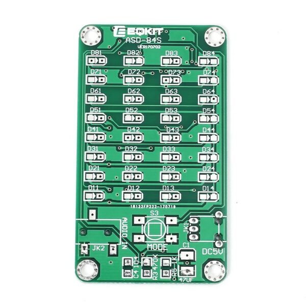 ASD-84 Audio Spectrum Display 8x4 DIY Kit Music Level Indicator