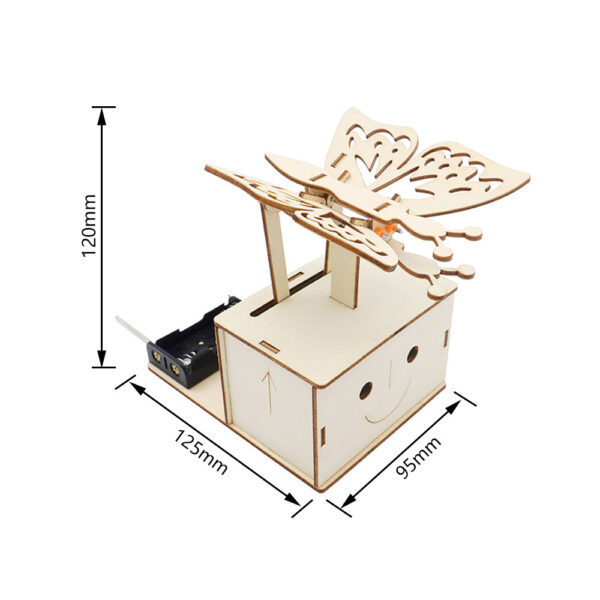 DIY Wooden Electric Fluttering Butterfly 4