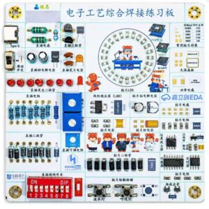 Electronic Craft Comprehensive Soldering Practice Board Plug-in SMD Dual-use Novice Soldering Components DIY Production Kit