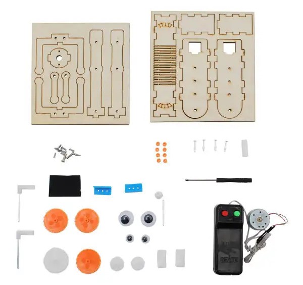 STEM Wire Controlled Large Eye Wood Robot