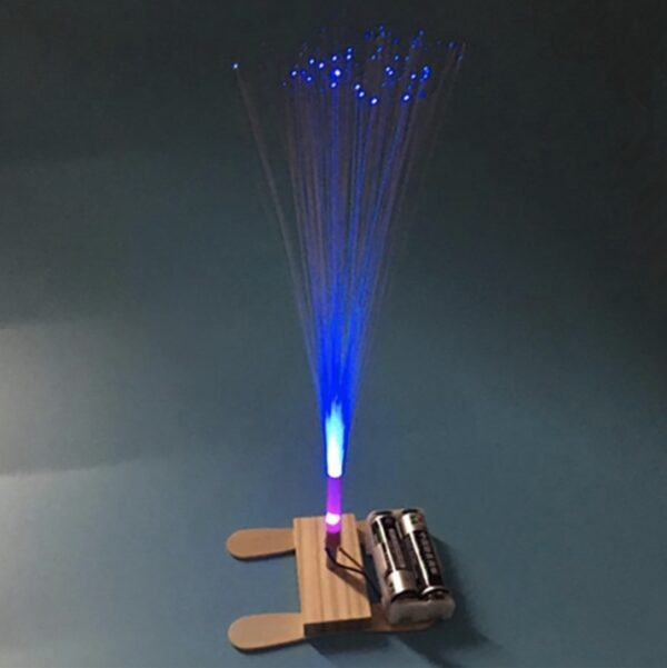 STEM Wooden Colourful Fibre Optic Lamp Kit