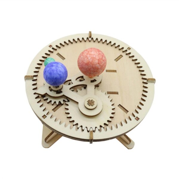 STEM Wooden Earth Moon Sun Three Sphere Mode