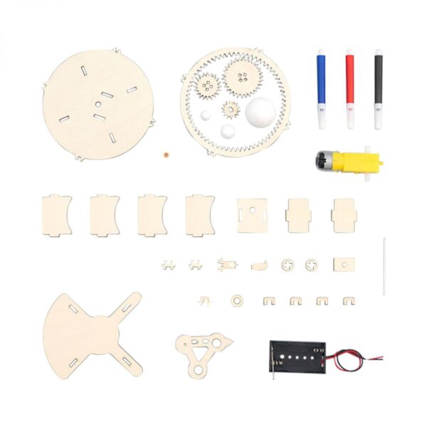 STEM Wooden Earth Moon Sun Three Sphere Mode