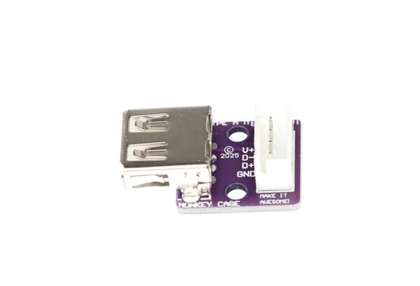 USB A Female Flange Vertical Header with Dupont Breakout Board