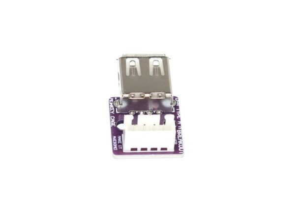 USB A Female Flange Vertical Header with Dupont Breakout Board